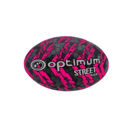 Optimum STREET RUGBY BALL - BLACK/PINK - 3