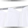WestWeir White Ruffle Shower Curtain - Farmhouse Cloth Bathroom 72