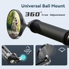 EFEALL Bike Mirrors, 2-Pack Aluminum Alloy Bar End Mirrors with