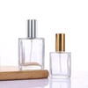 YORROR 2 Pcs Clear 100ml Perfume Bottle,Glass Perfume Atomizer Refillable