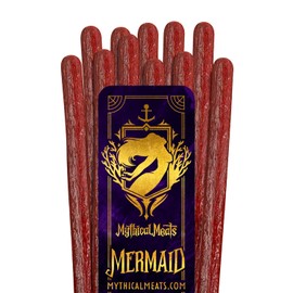 Mythical Meats Humanoid Flavor Mermaid 12-Pack Snack Sticks – Hawaiian Teriyaki Pork – Dried & Dehydrated Meats Seasoned to Perfection – High Protein Snacks