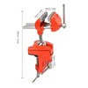 CYTGOUPER 70mm Jaw Width Articulating Bench Vise, Mini 360° Rotating