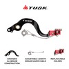 Tusk Aluminum Brake Pedal Red Tip