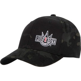 2Stoned Flexfit Baseball Cap with Stick Rudeboy Stylee Various Colours and 5 Sizes for Women, Men and Children, Black (Multicam)