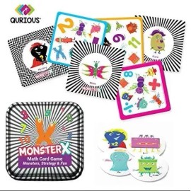 Qurious MonsterX – STEM Math Flash Card Game –