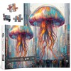 Magical Jellyfish Puzzles for Adults 1000 Pieces, Fantasy City Marine