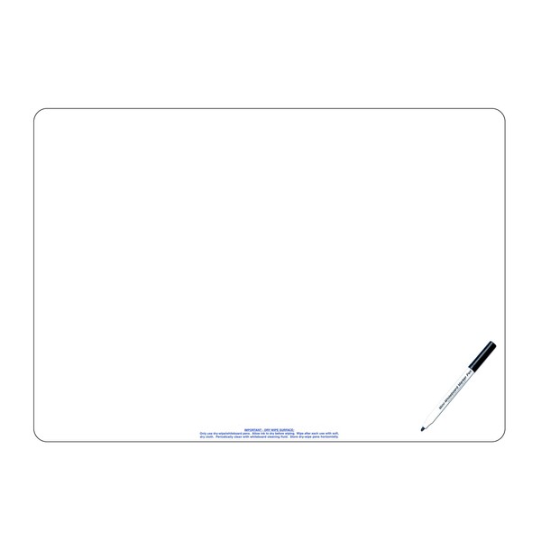 A4 Desktop Whiteboard with Black Mini Whiteboard Marker Pen -