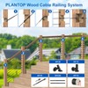PLANTOP 20 Pairs 1/8" Black Cable Railing Kit, T316 Stainless