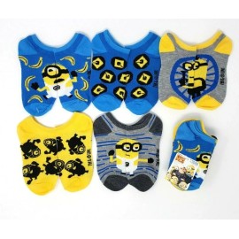 Universal Despicable ME3 5-Pair Socks M 7.5-3.5