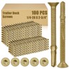 Yaocom 100 Pcs #1/4-20 x 2-3/4" Trailer Deck Screws Bulk