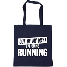 Hippowarehouse Out of My Way I'm Going Running Tote Shopping Gym Beach Bag 42cm x38cm, 10 litres