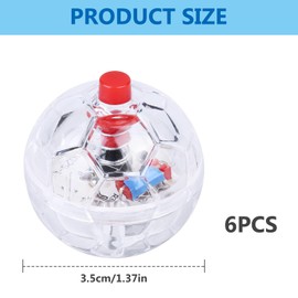 Ghost Hunting Cat Ball Movement Balls, Pack of 6 Ghost Hunting Motion Balls with Touch, 360° Flashing Paranormal Equipment, Interactive Cat Toy, Hunting Movement, Light Up Ball, Electric