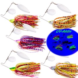 Njord Kalastus Chatterbait Set of 5 in Box 15 g | Chattbait Pike Bait Set | Chatterbait Perch Bait Set | Fishing Artificial Bait Pike Baits Pike Blinker Fishing Bait