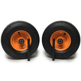 (2) Pneumatic Tire Assemblies 13x5.00-6 Fits Scag Replaces 482503 9277 481551 Orange