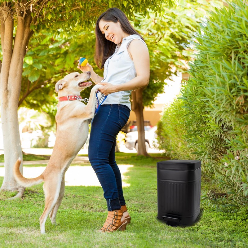Mounting UP Dog Poop Trash Can for Outdoors Dog Waste
