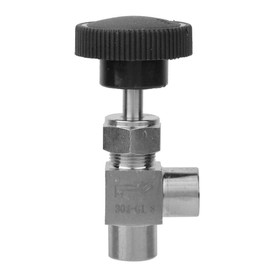 Stop Valve,Angle Valve BSPP Female Thread Needle Valve 304 Stainless Steel Angle Type Stop Valve for Water Gas Oil Fuel (1/8)