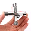 10,16 cm 1 triángulo de aleación/llave cruz Universal cuadrado triángulo
