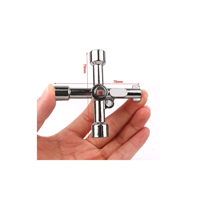 10,16 cm 1 triángulo de aleación/llave cruz Universal cuadrado triángulo