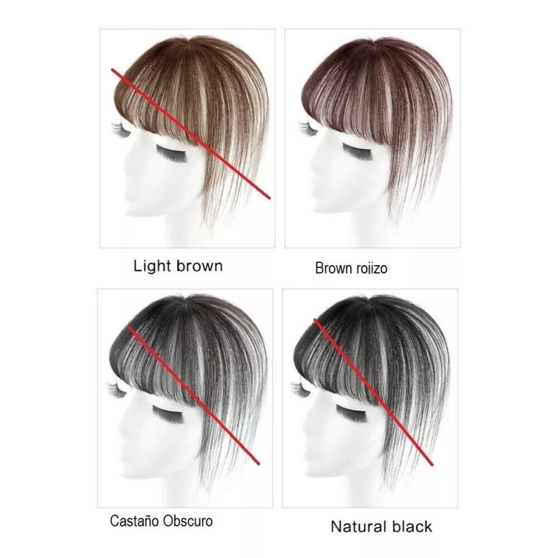Waostar Fleco Postizo Adelante Y Atrás Extensión Cabello Coronilla