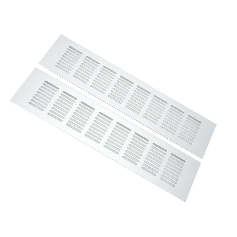 2 Pcs Air Vent Ventilation Grille Aluminium Alloy Rectangular Vent
