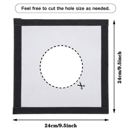 Stove Jack Kit for Tent Highly Flame-Retardant DIY Stove Jack for Hot Tent 9.4" x 9.4"
