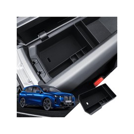 LANTU for iX Center Console Organizer iX 2023 2024 2025 2026(I20) Accessories Armrest Tray Middle Storage Box Insert Container Durable ABS Plastic