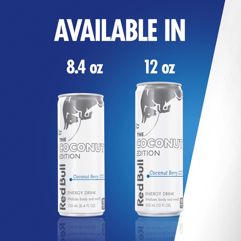 Red Bull Coconut Edition Energy Drink, Coconut Berry, with 80mg