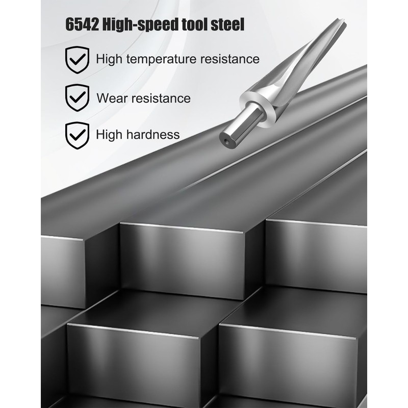 7 Degree Ball Joint Tapered Reamer, 6542 High-Speed Tool Steel
