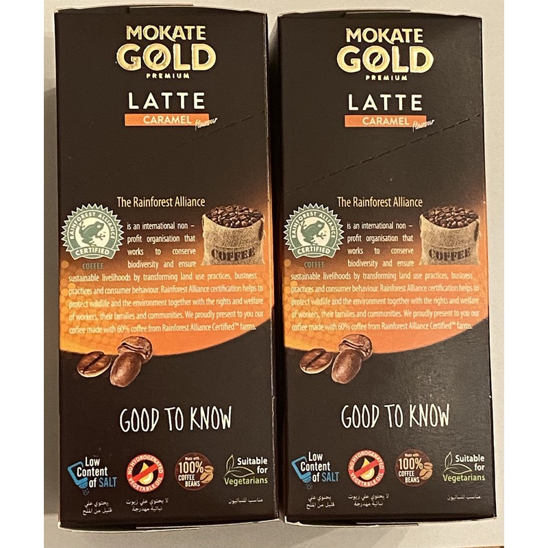 Mokate Gold Premium Latte Caramel Flavour with Caramel in Powder