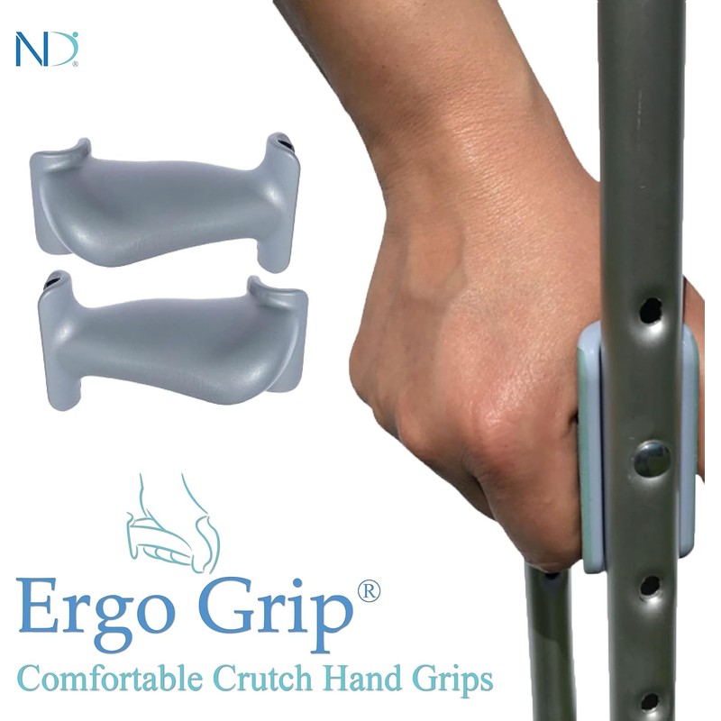 Crutch Pads - Ergonomic Crutch Grips - Reduces Pressure On