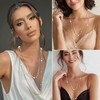 Aiosy Long Pearl Necklaces for Women Layered Pearls Strand Necklace