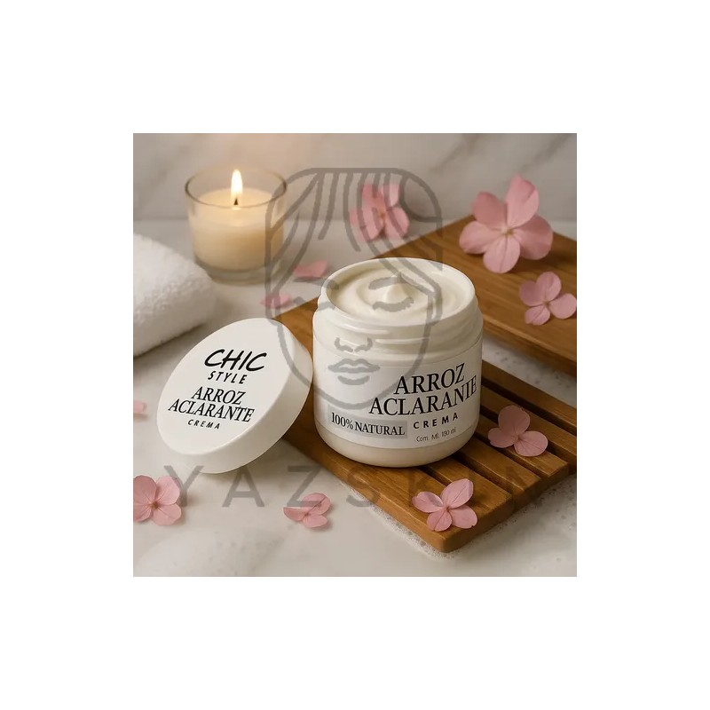 Crema Aclarante De Arroz 100% Natural-iluminación Y Suavidad