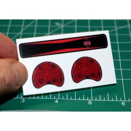 San Diego State Aztecs *DIECUT DECALS* for Football Gumball Helmets Miniature SD