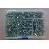 (140Pcs) Hex Washer Head Self Drilling Screws，#8x3/5,#8x4/5,#8x1,#8x1-1/5 TEK Screws, Self