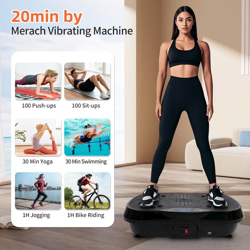 Vibration Plate Exercise Machine, Whole Body Workout, Fat Shaker &