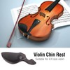 Violin Chin Rest, Ebony Wood Chin Rest Bracket with Clamp