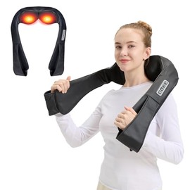 LAOBEN Neck and Shoulder Massager for Shoulder Massage and Neck Massage, Shiatsu Neck Massager with Heat, Shiatsu Back Massager for Office & Home Use, Birthday Gifts for Him Her (Parents/Friends)