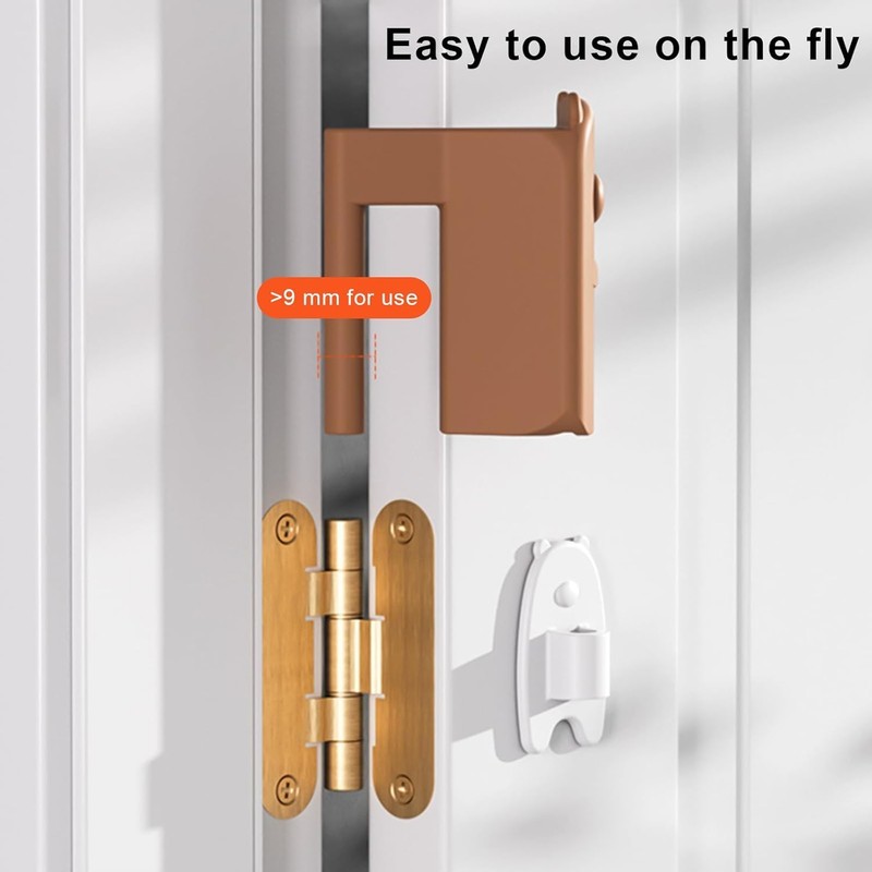 Elfzone Door Hinge Cover - Door Pinch Guard,Hanging Silicone Pinch