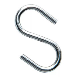 Gancho Metálico Galvanizado De 1  Tipo  S  | 100 Pzas.