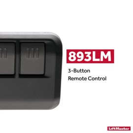 LiftMaster 893Max Security+ 2.0 3-Button Gate Operator Remote Control with Visor Clip - Pack of 1