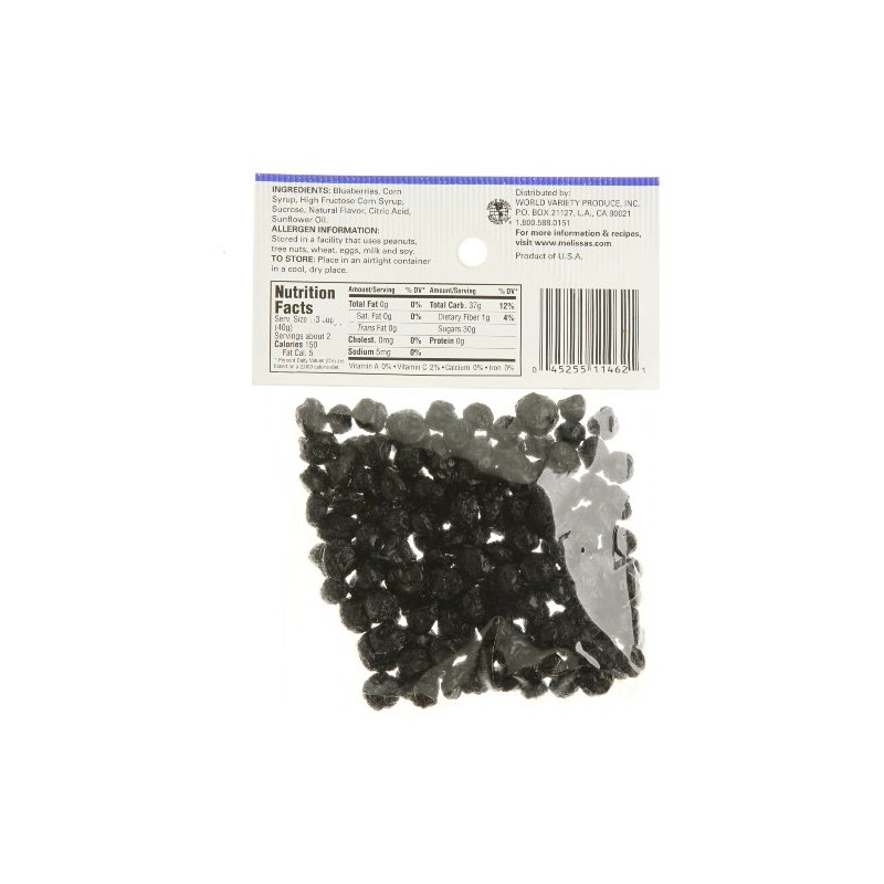 Melissa's Dried Blueberries, 3 oz (United States)