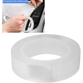 Qiilu Protector de la Etiqueta engomada del umbral de la Puerta del Coche Cinta de Borde de Puerta automática anticolisión Transparente a Prueba de araña(Los 3cm * 10m)