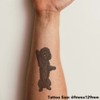 'Black Cockapoo' Temporary Tattoo - Water Resistant, Skin-Safe, Non-Toxic Transfer
