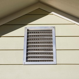 GAF Master Flow - 18" x 24" Aluminum Wall Louver Static Vent with Mill Finish, Flush/Recessed Mount, Durable One-Piece Construction, Corrosion-Resistant, Enhances Attic Ventilation, and Easy Install