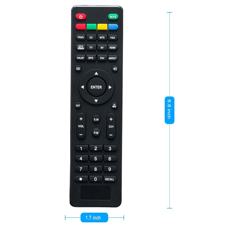 Replacement Remote Control Applicable for Proscan TV PLDED5066A-C PLED1960A-E PLDED3257A