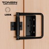 Heavy Duty Gate Latch with Handle, Side-to-Side Swinging Barn Door