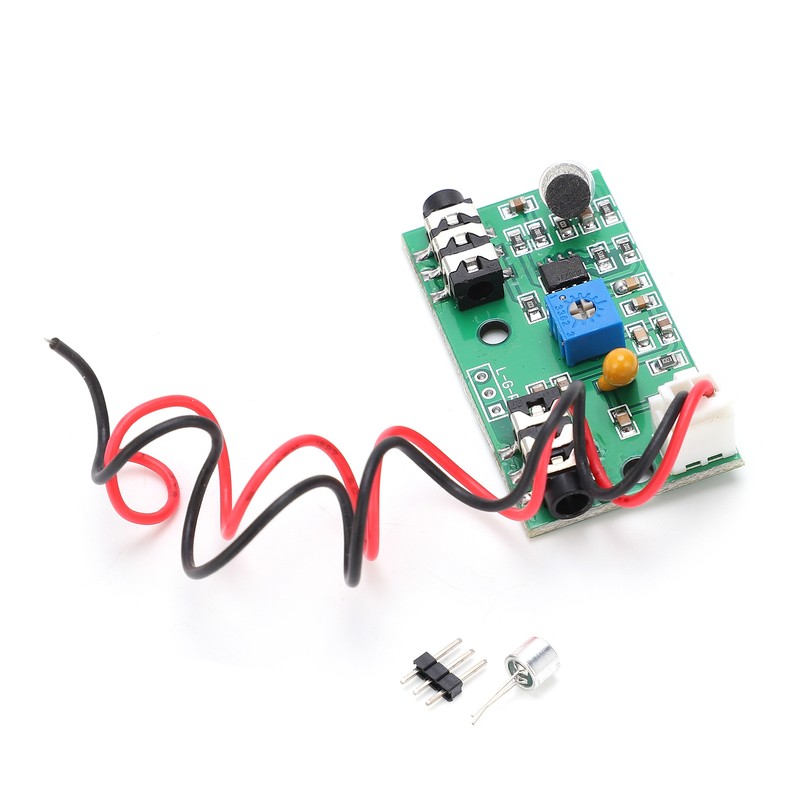 Microphone Board Adjustable Gain Amplifier Module Audio Signal Pickup DC