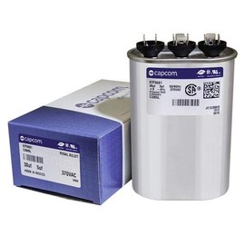 Lennox PartsPlus - 30 + 5 uF MFD x 370 VAC Genteq Replacement Dual Capacitor Oval # C3305L / 97F9681