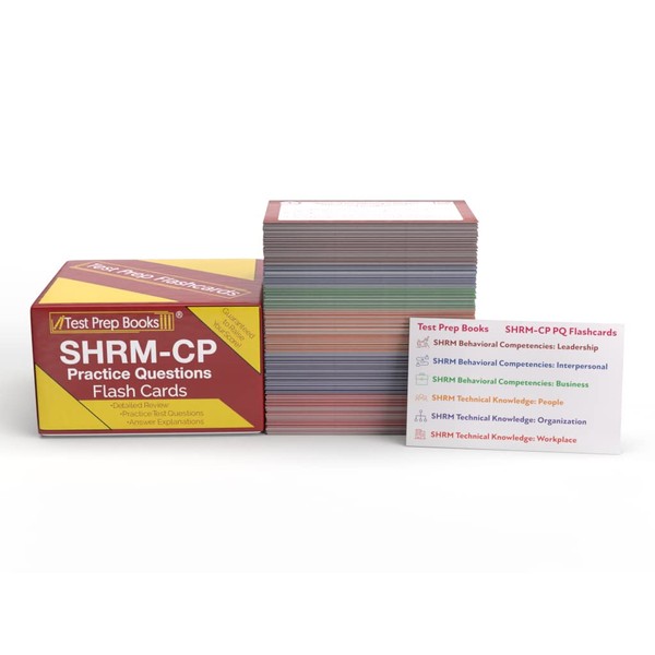SHRM CP Exam Prep 2025-2026: Practice Question Study Cards With