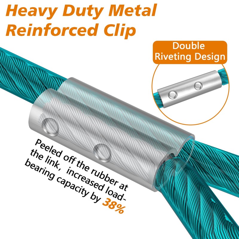 XiaZ Dog Tie Out Cable 20FT, Dog Chain for Yard,